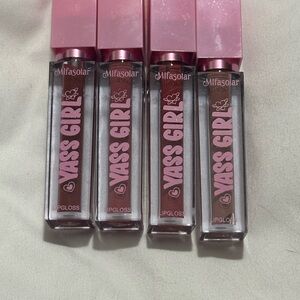 Yass Girl Lip Gloss Set - Pink and Brown Shades Batch of 4